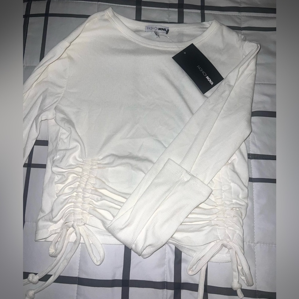 Fashion Nova Side Ruched Top